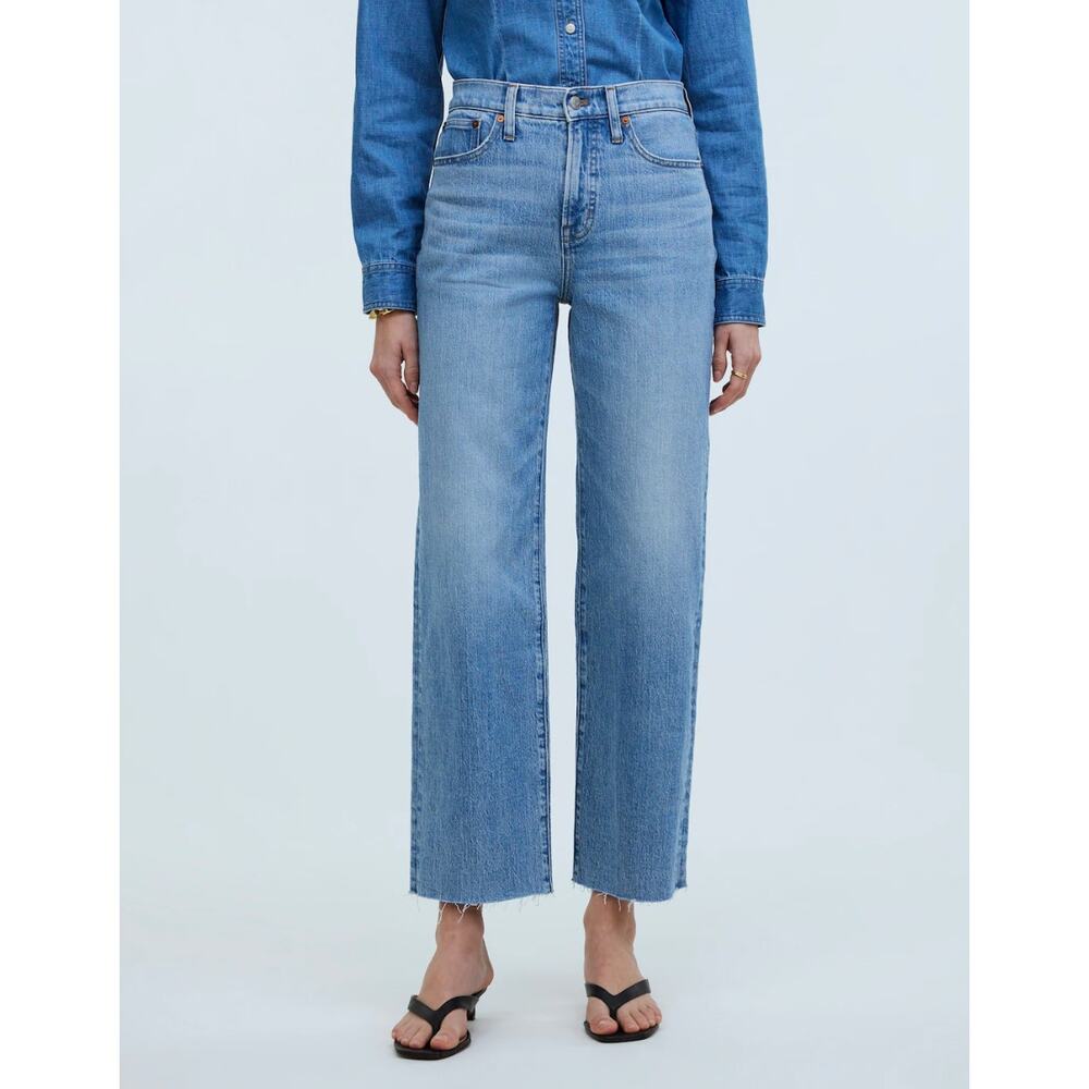 Madewell Wide Leg Crop Denim size 28